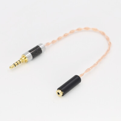 3.5mm Balanced Male to 2.5mm Female Pure Copper Hi-Fi Audio Adapter AUX Cable
