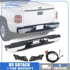 Chrome Rear Bumper For Chevy Silverado GMC Sierra 1500 2500 1999-2007 
