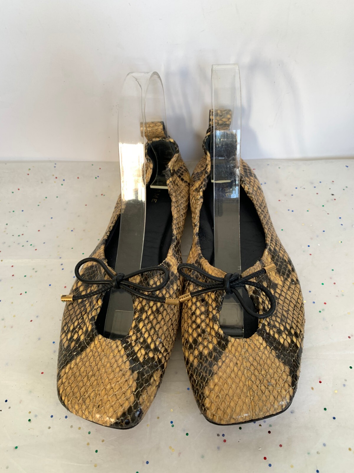 Frame Le Sunset Ballet Flats Python Multi Print B… - image 18