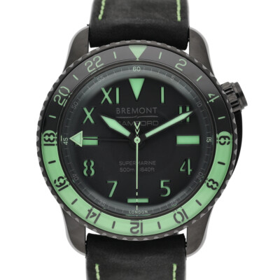 Bremont Bamford Aurora S502-DLC-BAMFORD-L-S with 43mm Steel case and Black di...