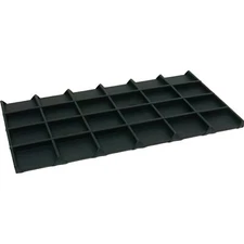 Black Faux Leather 24 Compartment Display Tray Insert