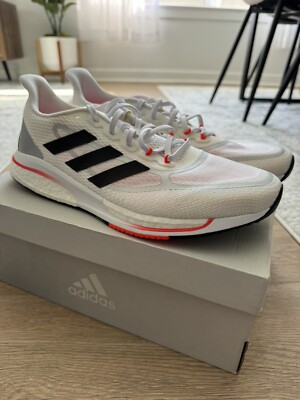 Adidas Supernova + Running Shoes Sneakers Trainers FY2858‎ Men\'s Size 10 NWT! ADIDAS SUPERNOVA + M FY2858 Sneaker Running Shoes White Gray  main image 4