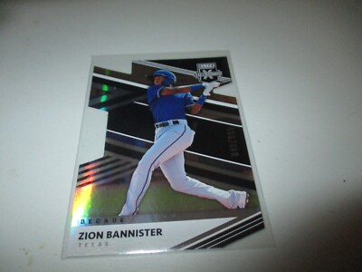 Zion Bannister 2020 Panini Elite Extra Edition Decade Die-Cut #101 /999