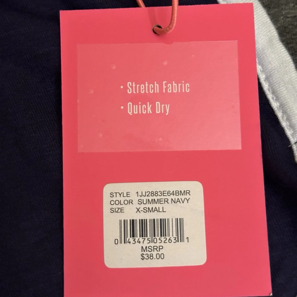 Nuevos Pantalones Cortos Juicy Couture Para Mujer Deportivos Negros Blancos a Rayas Talla XS Foto 3 de 4