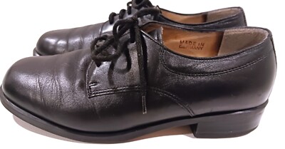 Vintage Men's Ara Fitness black leather lace up oxford shoe, EU 37.5 read notes
