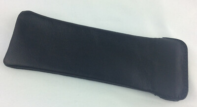 ECHT LEDER  Etui Brillenetui Etui für Brillen schwarz schmal Handmade in Germany