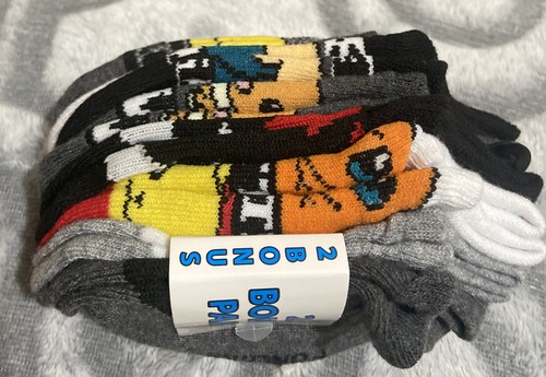 2 pk Pokemon 8-Pack No Show Socks Kids Small 4 1/2 - 8 1/2 Jurassic World 6 Pc - Picture 3 of 5