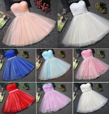 Women NEW Evening Formal Party Ball Gown Prom Bridesmaid Short Mini Host Dress
