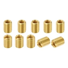 Brass Threaded Repair Insert Nut 10 Pcs M6x1 Male to M4x0.7 Female Thread Sle...