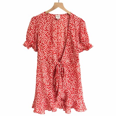 princess polly red wrap dress Strauss Maxi Dress Red