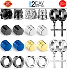 Aretes De Iman Para Hombre Set De Pendientes Hipoalergénico Acero Inoxidable NEW