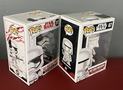 funko pop star wars first order executionner #201 & snowtrooper
