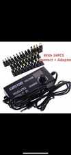 100 PCS Universal AC to DC Adapter 3V  24V 3A Adjustable AC/DC 34 tip