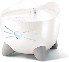 Catit PIXI Drinking Fountain – Cat Water Fountain with Triple Filter and Ergo...