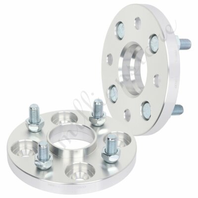 2 pcs 15mm 4x100 12x1.5 studs wheel spacers for Toyota Corolla Prius