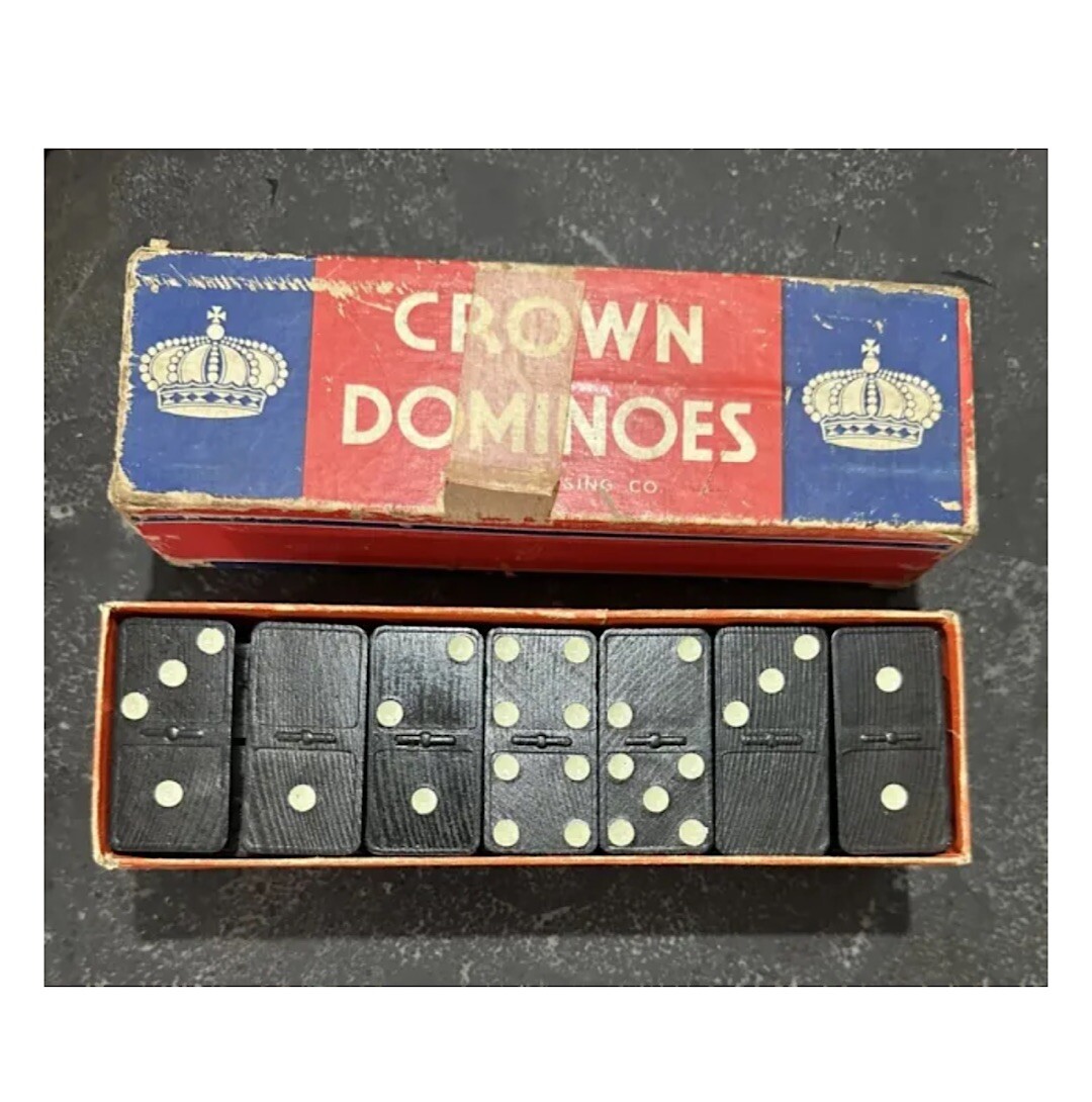 Vintage Crown Dominoes The Embossing Co Albany New York USA eBay