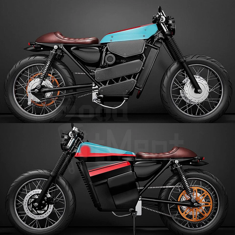 Sillín cojín café corredor asiento plano jorobado marrón apto para motocicleta Kawasaki KZ440 Foto 2 de 4