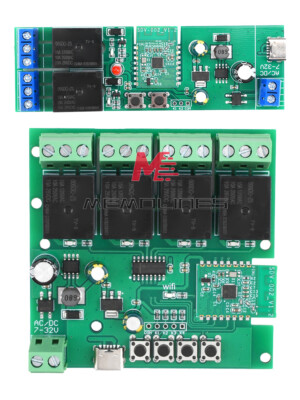 Ewelink AC DC7-32V 2/3/4CH Intelligent Bluetooth WIFI Relay Switch Module Type-C