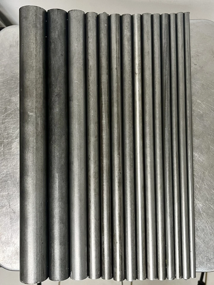 Surtido de barras redondas de acero 12L14 - 14 piezas - Torno CNC mecanizado varillas de metal Foto 2 de 4