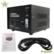 3000 W Voltage Converter Transformer Step Up/Down 110v to 220v/220v to 110v US