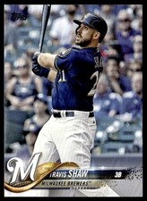 2018 Topps Travis Shaw Milwaukee Brewers #638