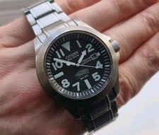 Citizen Tough Royal Marines Commando Titanium Monocoque 300M Watch BN0110-57E