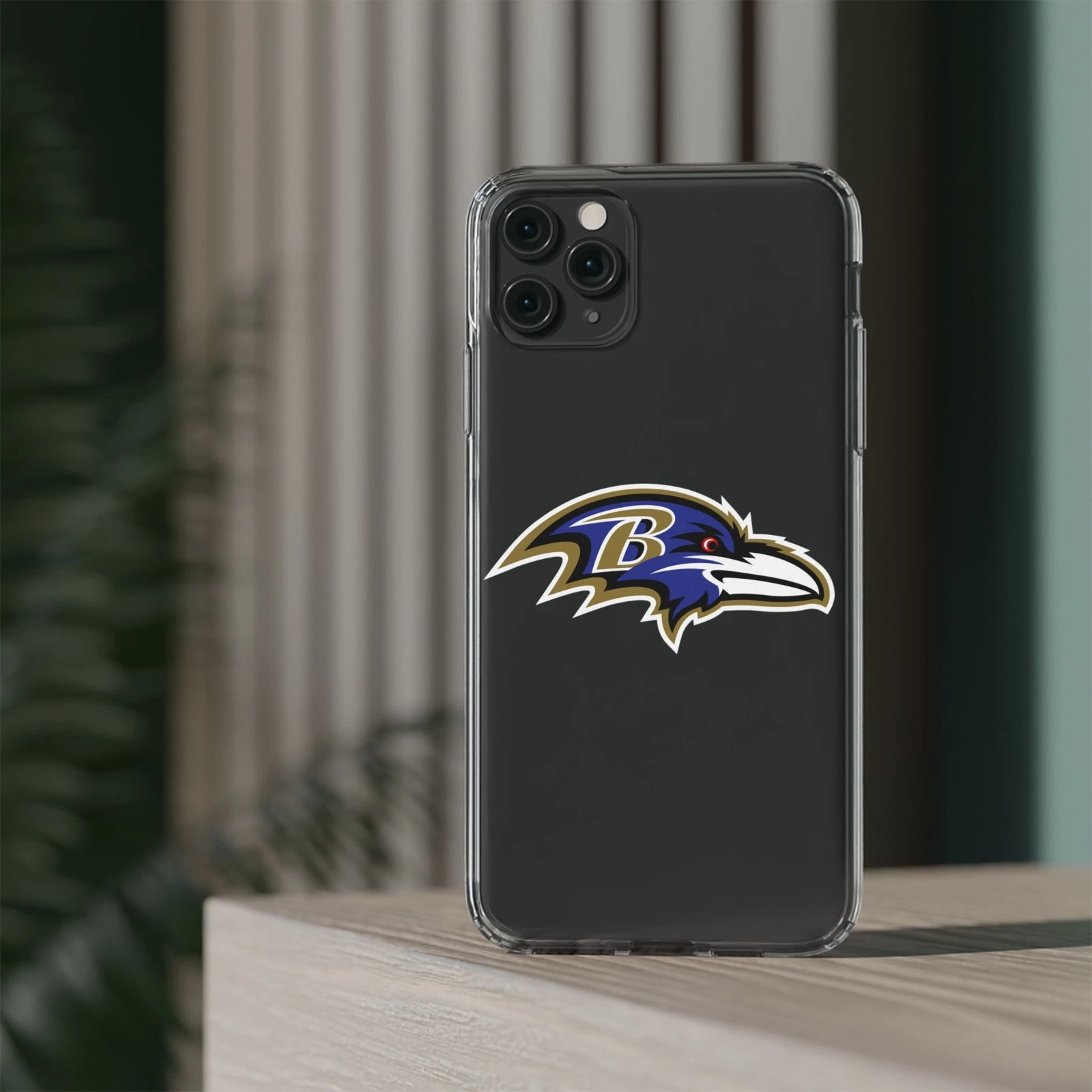 Baltimore Ravens Clear Phone Case for iPhone