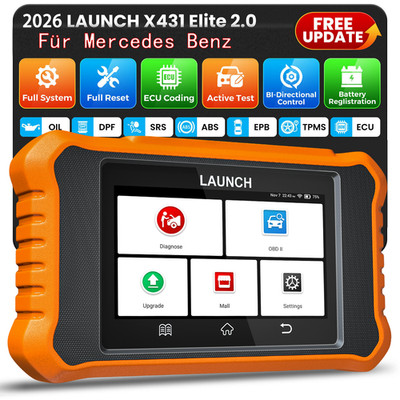 LAUNCH Creader ELITE 2.0 All System OBD2 Diagnosegerät Coding für  Mercedes Benz