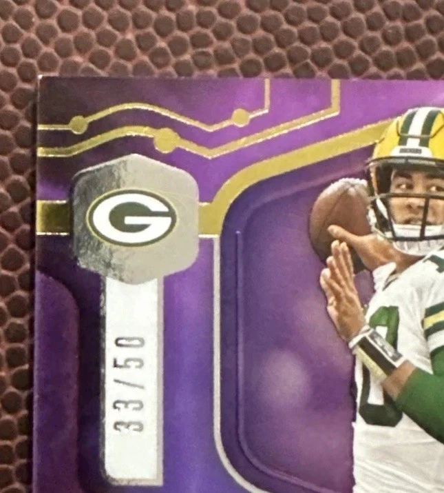 2020 Panini Elements Jordan Love RPA Rookie Patch Auto /50 RC SP Packers - Image 2 of 4
