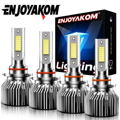 For Jeep Grand Cherokee 1999-2010 White LED Headlight High/Low Bulbs Kit 6000K