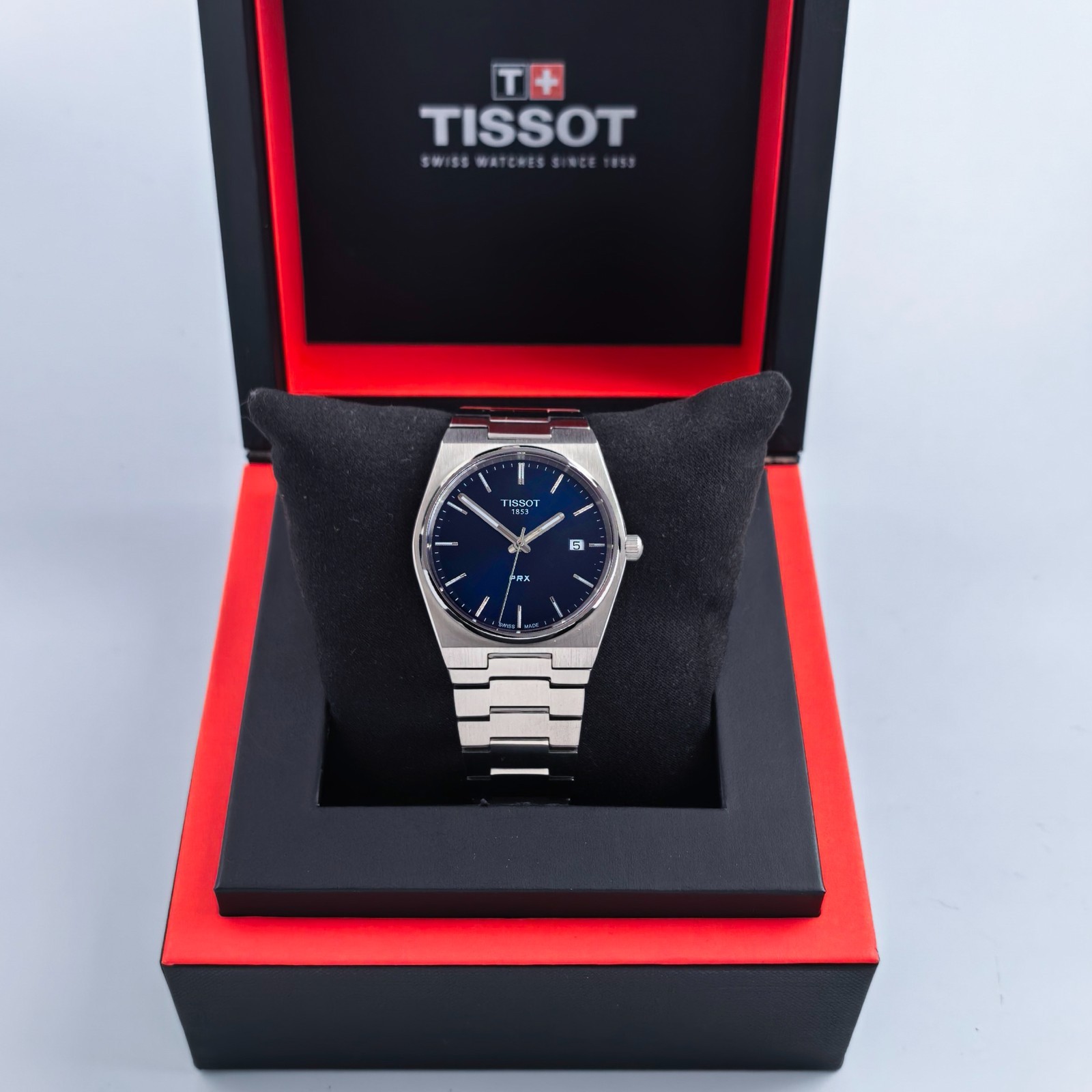 Tissot PRX 40mm Blue Dial stainless steel Men's Quartz Watch T137.410.11.041.00