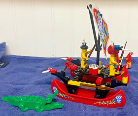 LEGO System Pirates: Islander Catamaran (6256) Nearly Complete. No Box.