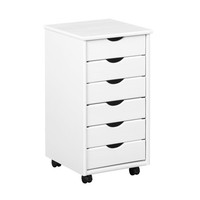 Rollcontainer Simon Kiefer Weiß Massivholz 40 X 35 X 65 Cm