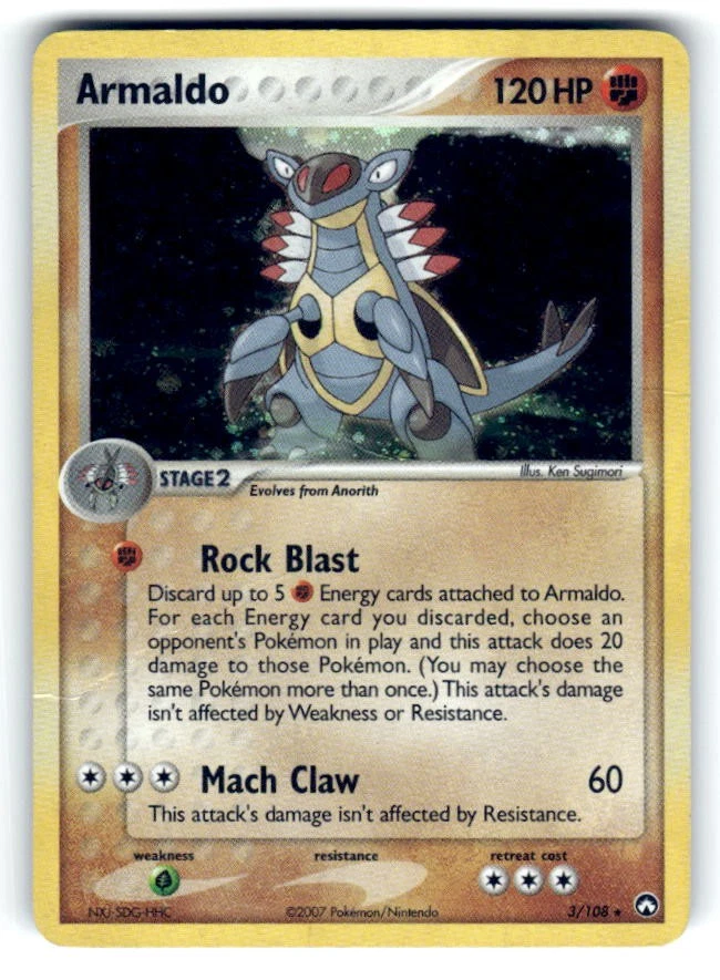ポケモンカード アーマルド 英語 3/108 EX POWER KEEPERS 25+ Armaldo 3/108 Power Keepers for sale | Updated Oct 2026