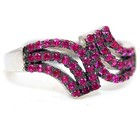 1CT Heat Treated Rubellite Tourmaline 925 Solid Sterling Silver Ring Sz 6 MM3-3 — photo 2