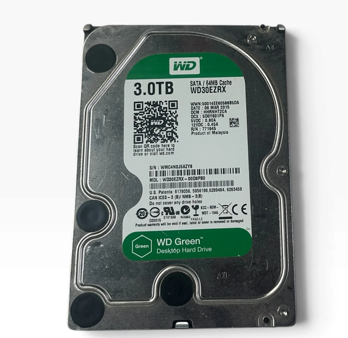 Western Digital SATA III 3 TB Internal Hard Disk Drives for sale
