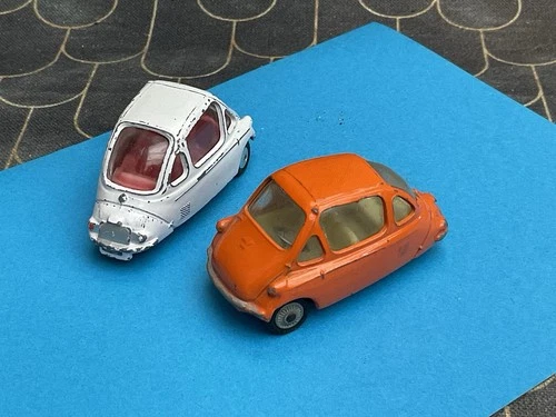 Corgi Toys No.233 X 2….Heinkel bubble cars..vintage .. Original Condition…