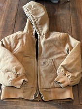 Carhartt Kids' Active Jacket Duck Canvas Worl Wear Jacket Boys Small 8/10
