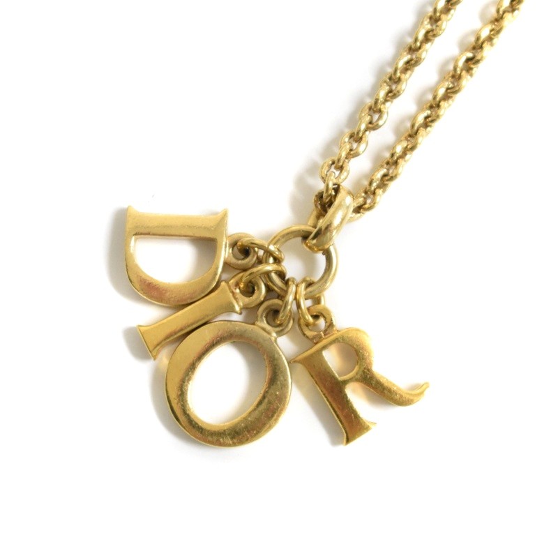 Christian Dior Swing Charm 4-Row Gold Necklace for Women