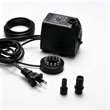 Submersible Water Pump with 12 LED Lights 16W 800L/H Adjustable Flow Aquarium