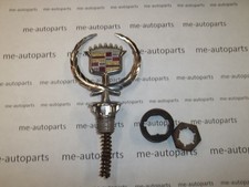 1997-1999 Cadillac Deville Hood Ornament Emblem Crest Wreath Chrome Oem Vintage 1997-1999 Cadillac Deville Hood Ornament Emblem Crest Wreath Chrome Oem Vintage