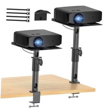 Height, Tilt  Swivel Adjustable Desktop Projector Stand Table for 2-Pack