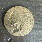 1914  Indian head 5 dollar GOLD COIN great condition