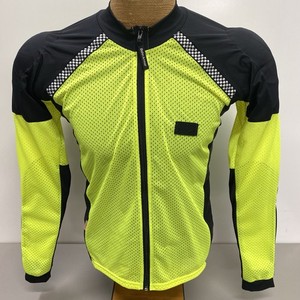 Bohn Armor Hi-Vis Yellow Mesh Size L Large Nylon Blend Padded Motorcycle Shirt