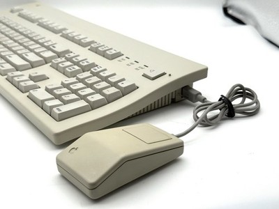 Vintage Apple Extended Keyboard II M3501 & Desktop Bus Mouse G5431