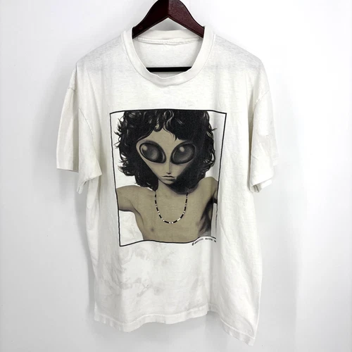 90s Alien Jim Morrison Lizard King Parody Tshir 1990s vintage concert t-shirt, vintage, size XL, single stitch, B+ condition