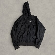 Nike Windrunner Hooded Men Jacket Ribbed Cuffs Men Size S