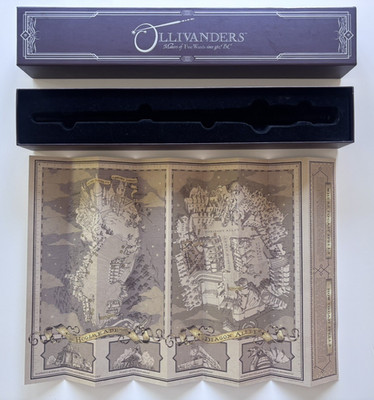 Universal Studios Wizarding World Harry Potter Ollivander Zauberstab Box & Zauberkarte
