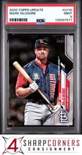 2020 TOPPS UPDATE #U110 MARK McGWIRE POP 4 PSA 9