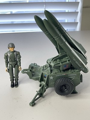 1982 Vintage GI JOE MMS Mobile Missile System & Straight Arm Hawk